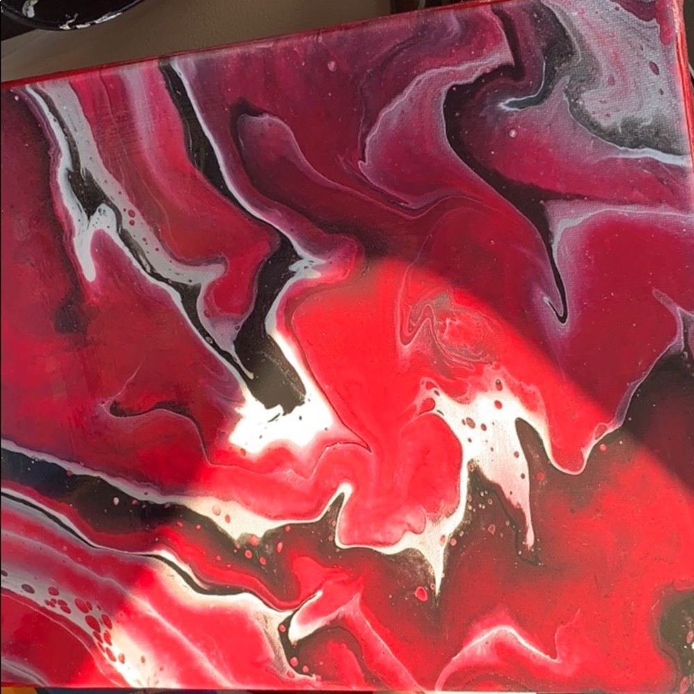 Modern acrylic painting on canvas